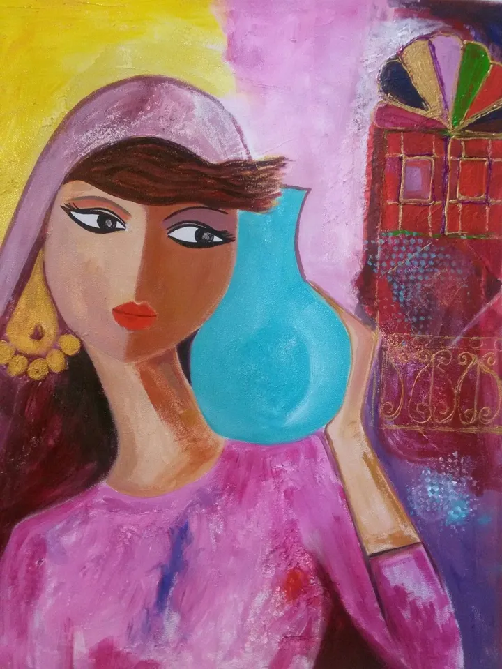 waiting, artwork by Zaineb Hameed