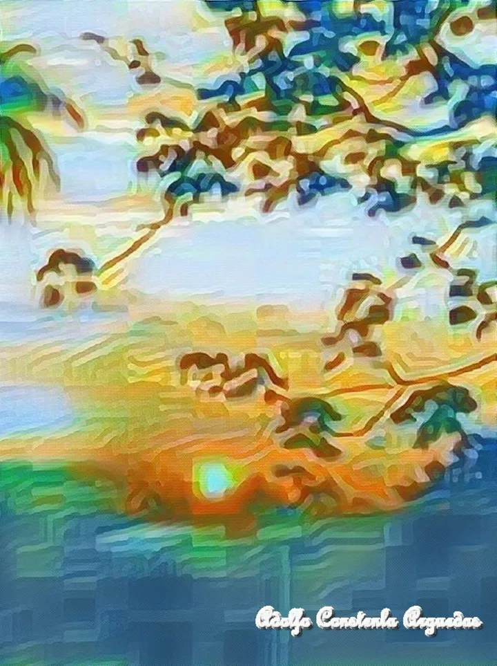 Amanecer impresionista, œuvre de Adolfo Constenla