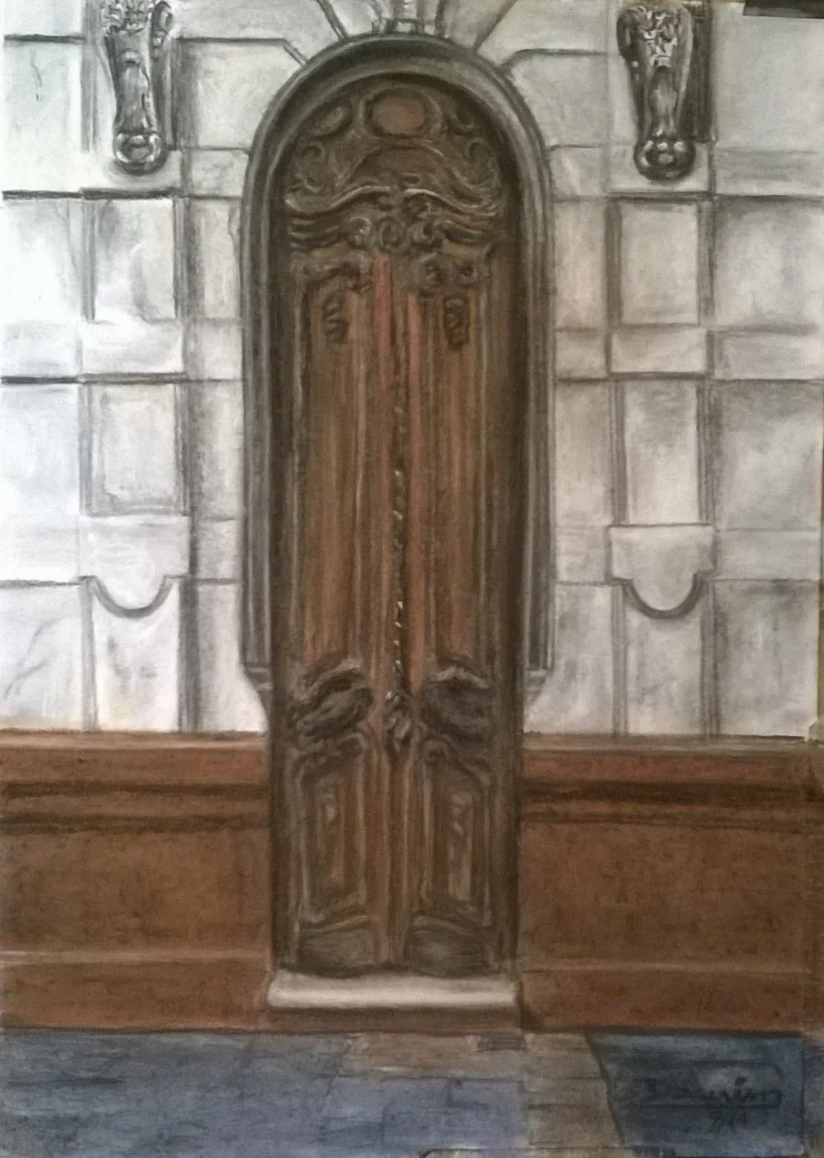 PUERTA CIUDAD VIEJA MONTEVIDEO, artwork by darwing rodriguez
