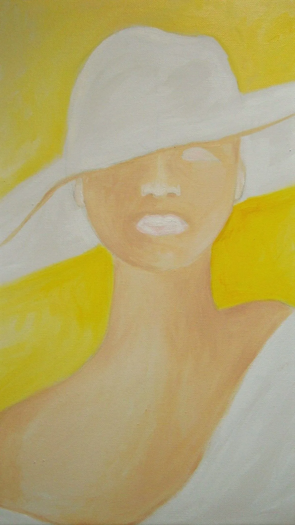 Lady in wight, artwork by Inita Sabanska