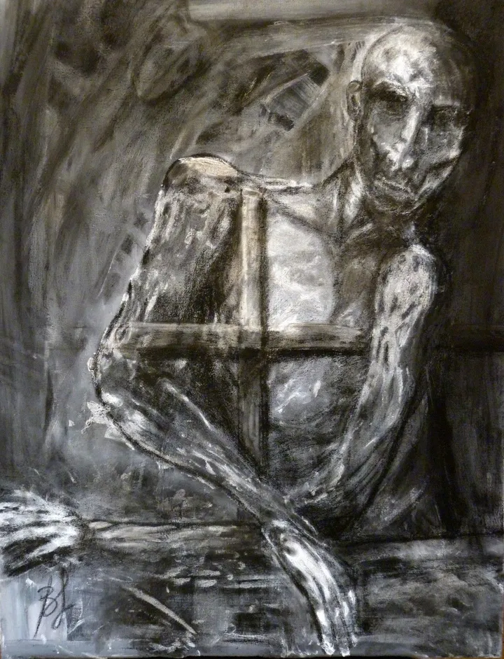 Croix de bois, croix de fer, artwork by Béatrice Lebrun