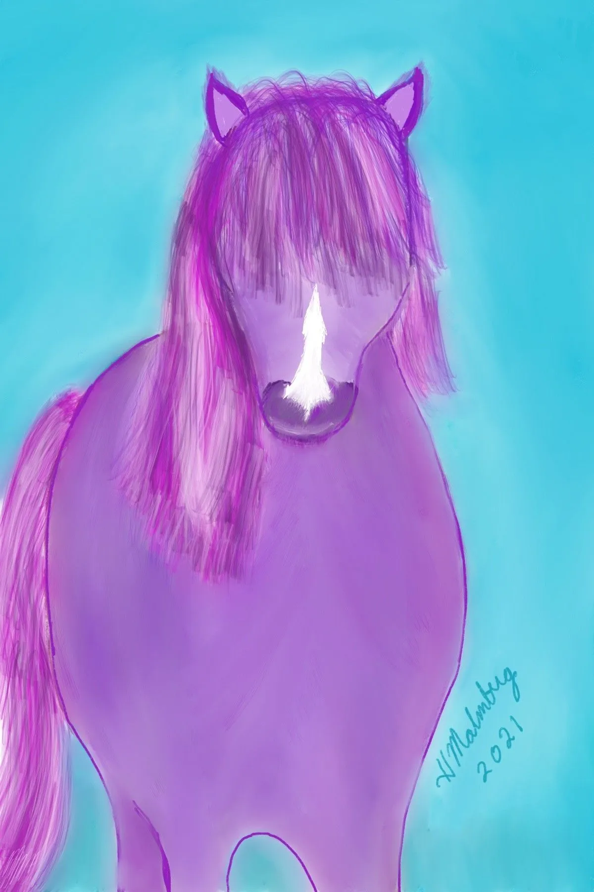 Icelandic Horse, artwork by Pete Malmberg