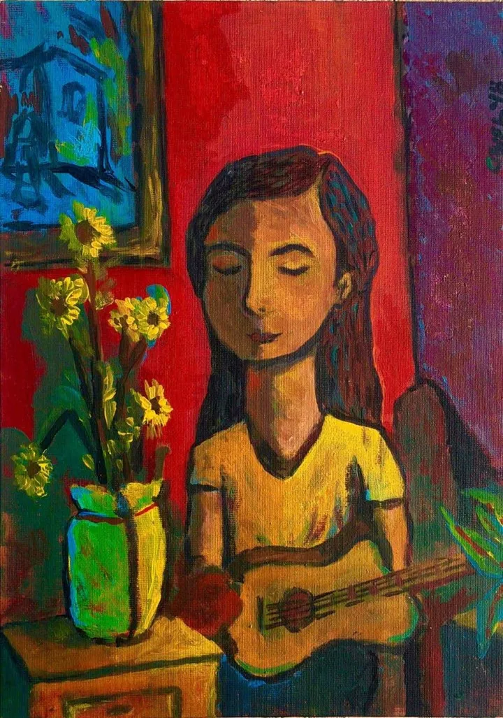 Solange (Retrato), œuvre de Aziel Barrientos