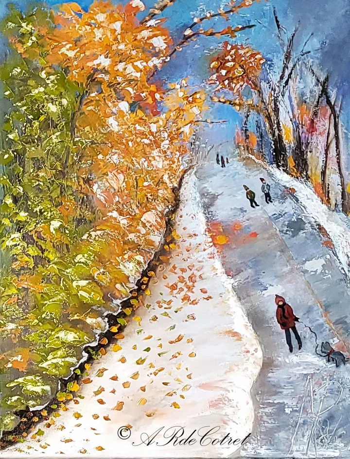 Le chemin des passerelles, œuvre de Anne René de Cotret