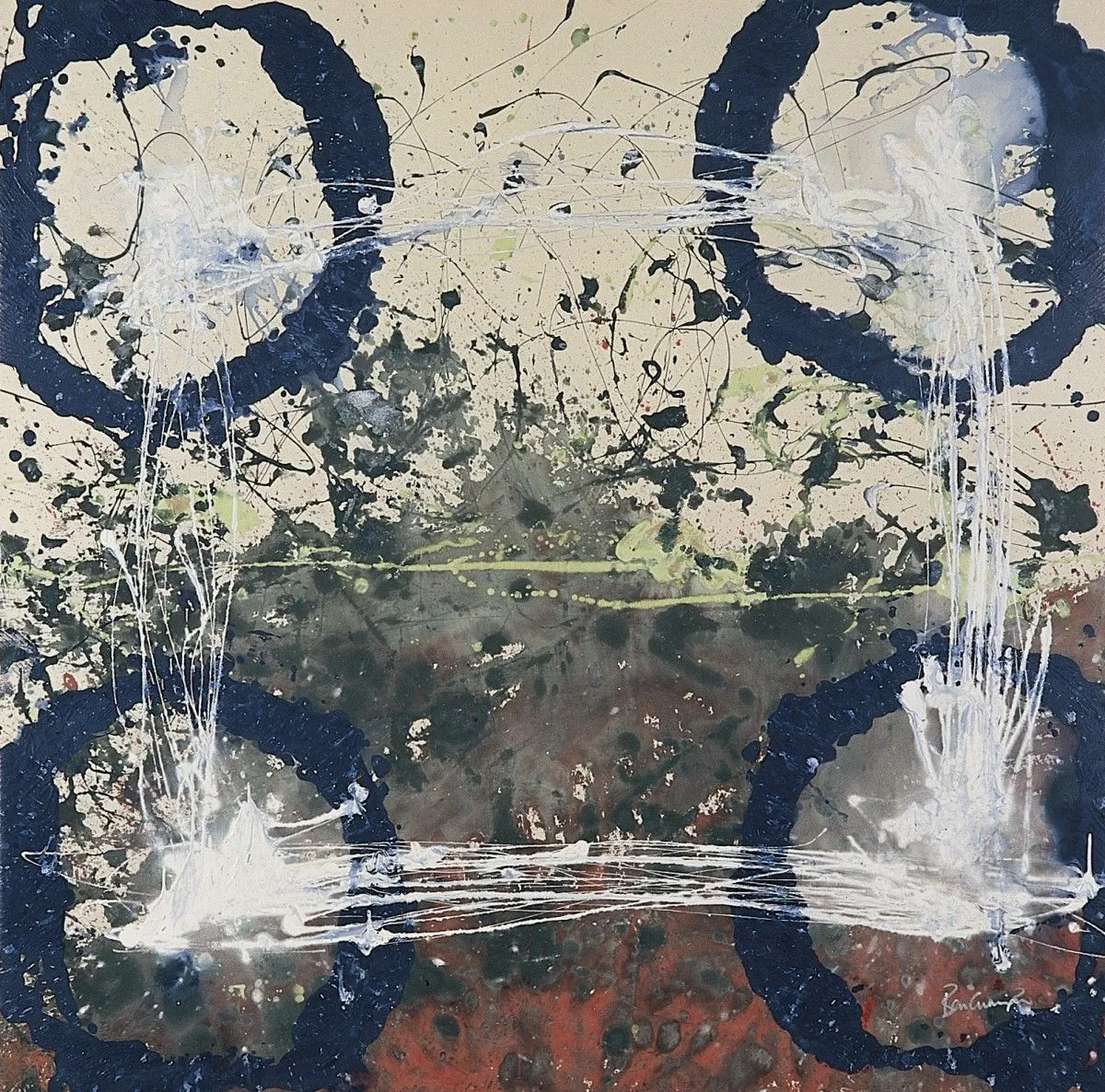 Blue Collusion, œuvre de Bencu _