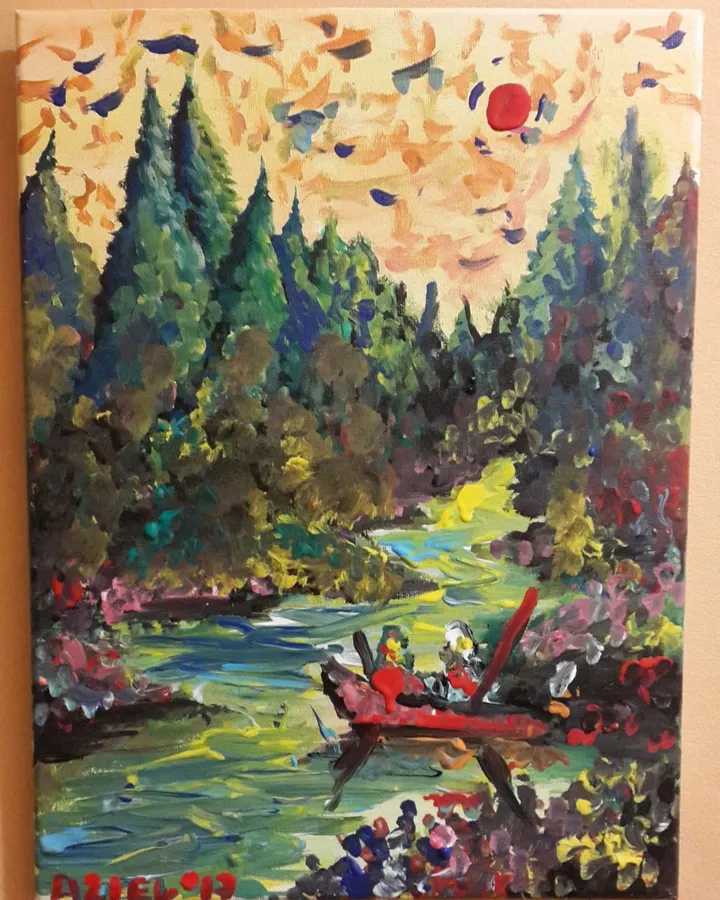 Río Verde (Abajo), œuvre de Aziel Barrientos