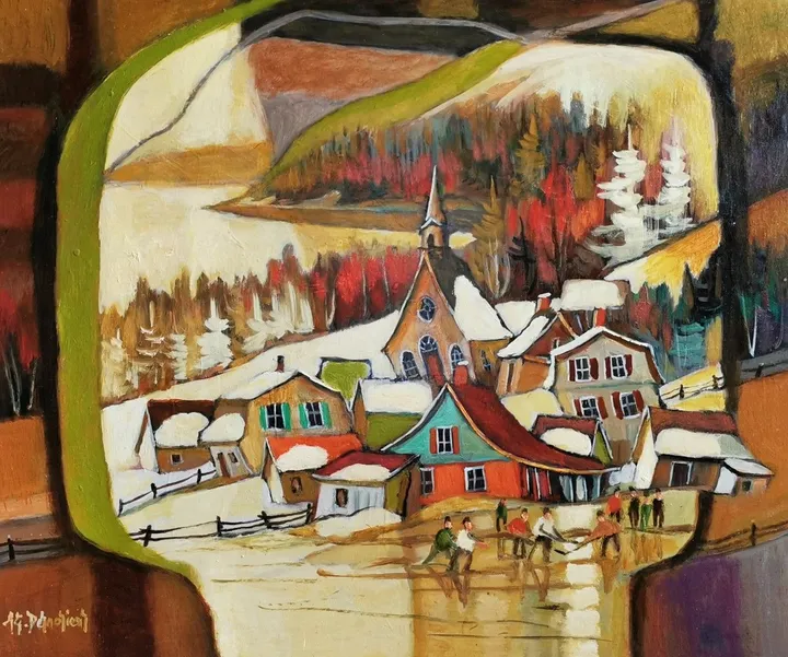 Charles Voiteau (retroviseur), œuvre de Jean-Guy Desrosiers