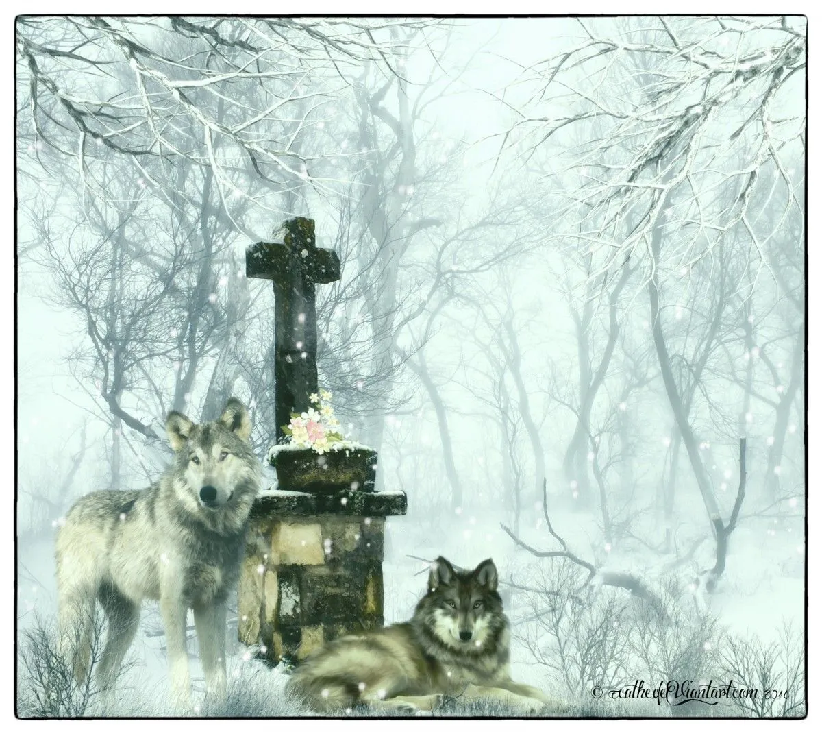 Winter Memories Background, œuvre de Esther Cassinelli