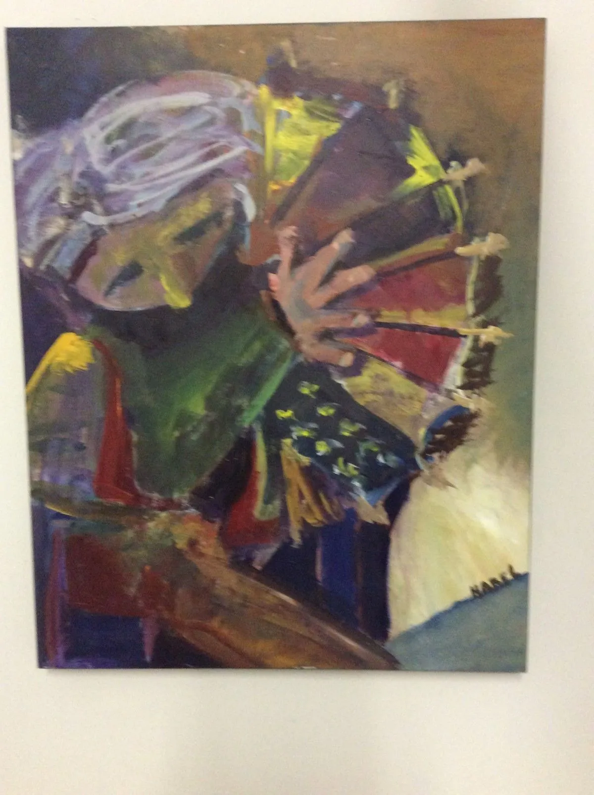 L'accordéoniste, artwork by Sue Harel