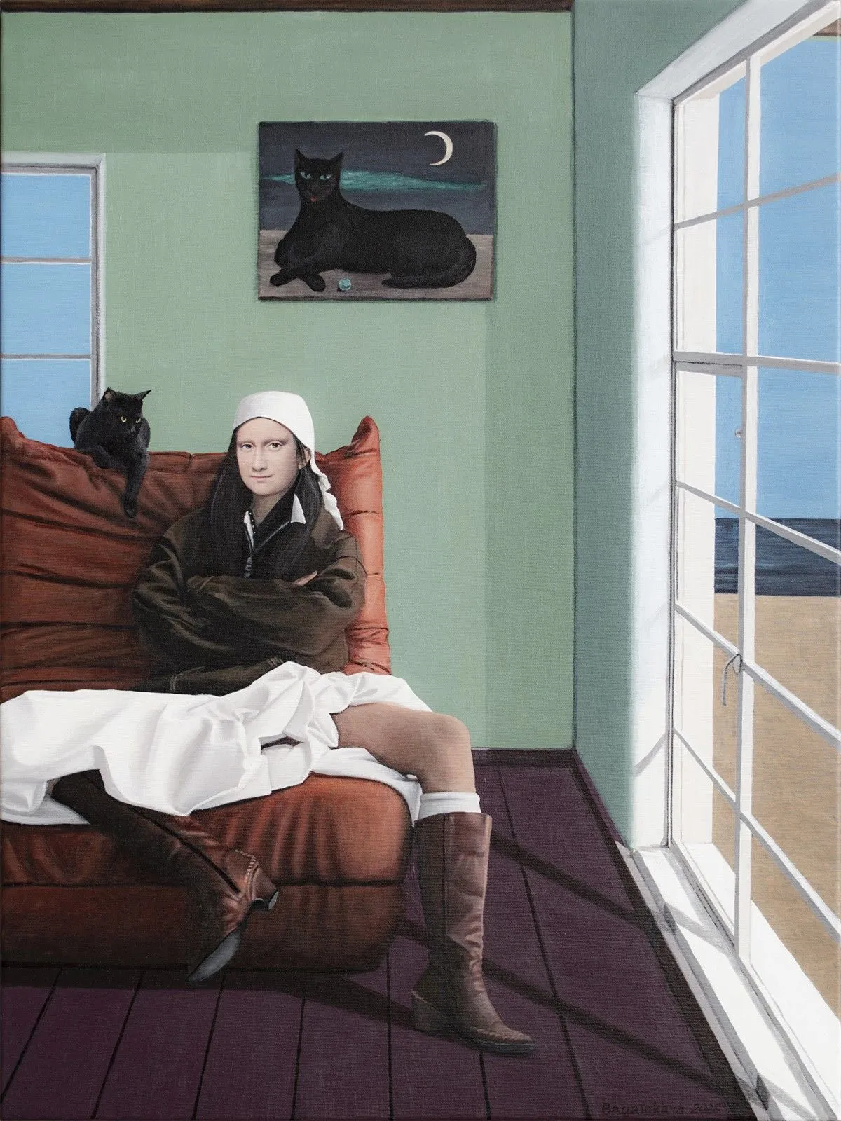 The cat said: "Think again", œuvre de Nataliya Bagatskaya