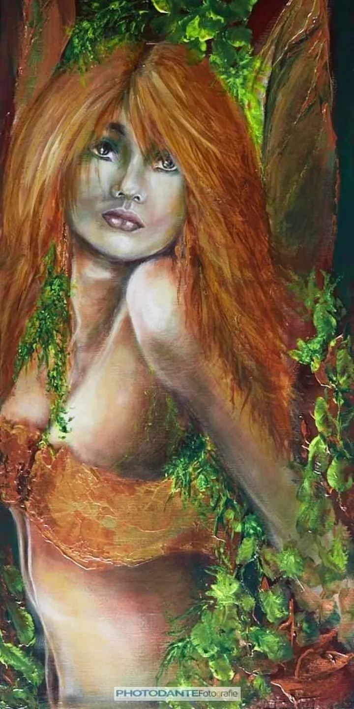 Falling Angel, œuvre de Sylvia Reijbroek www.galeriekunstvolleven.be
