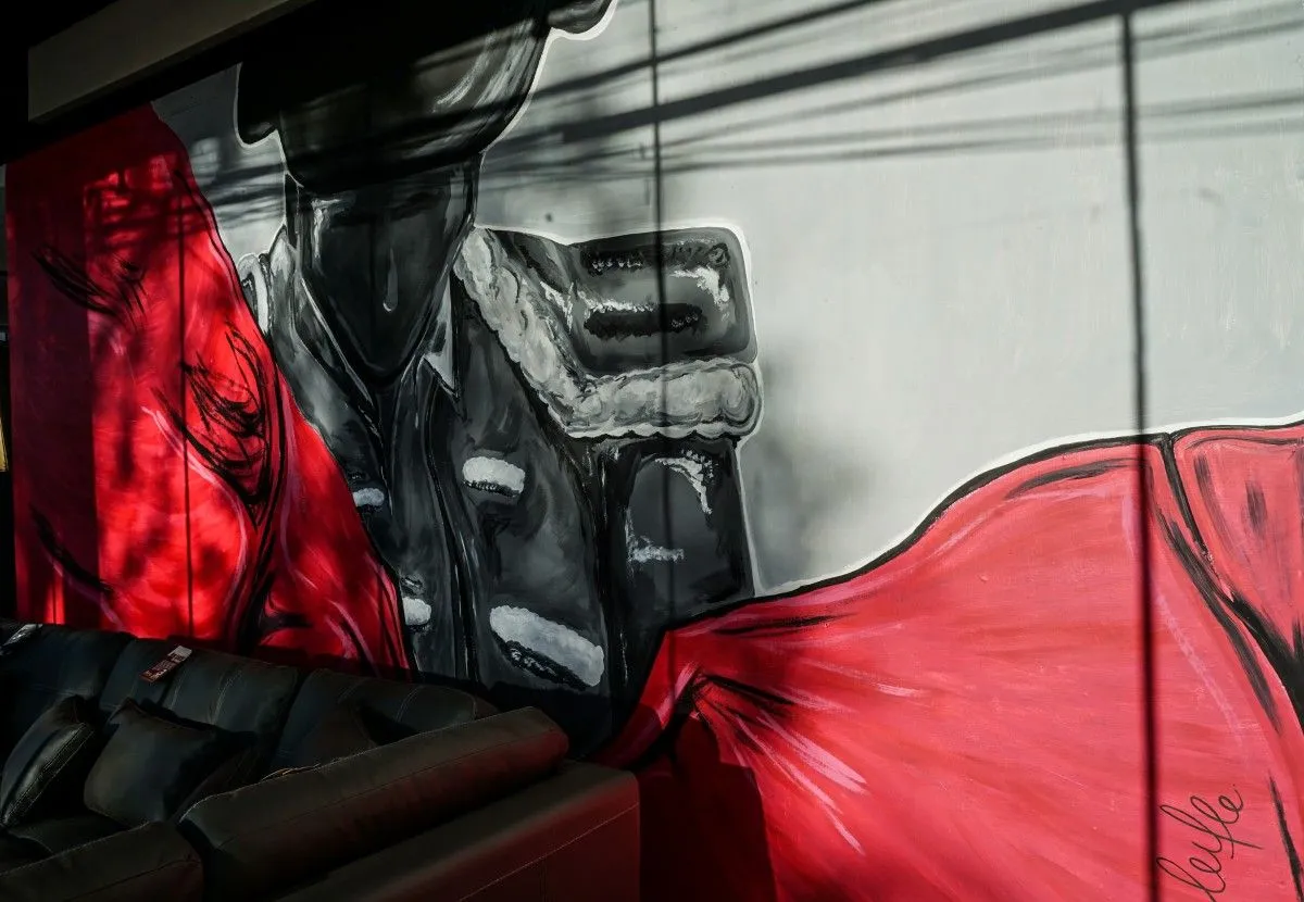 Torero mural., œuvre de alejandra urrutia