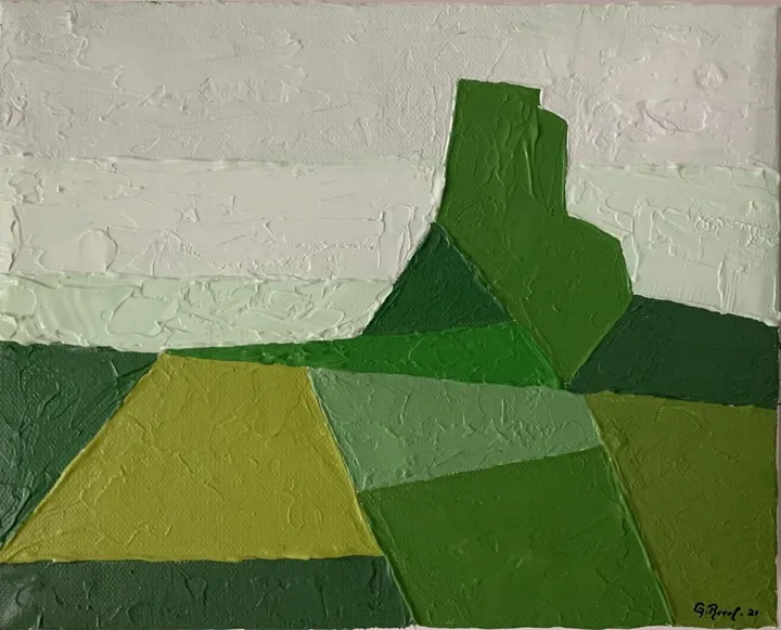 Étude pour le polyptyque "Millésime", œuvre de guenael revel