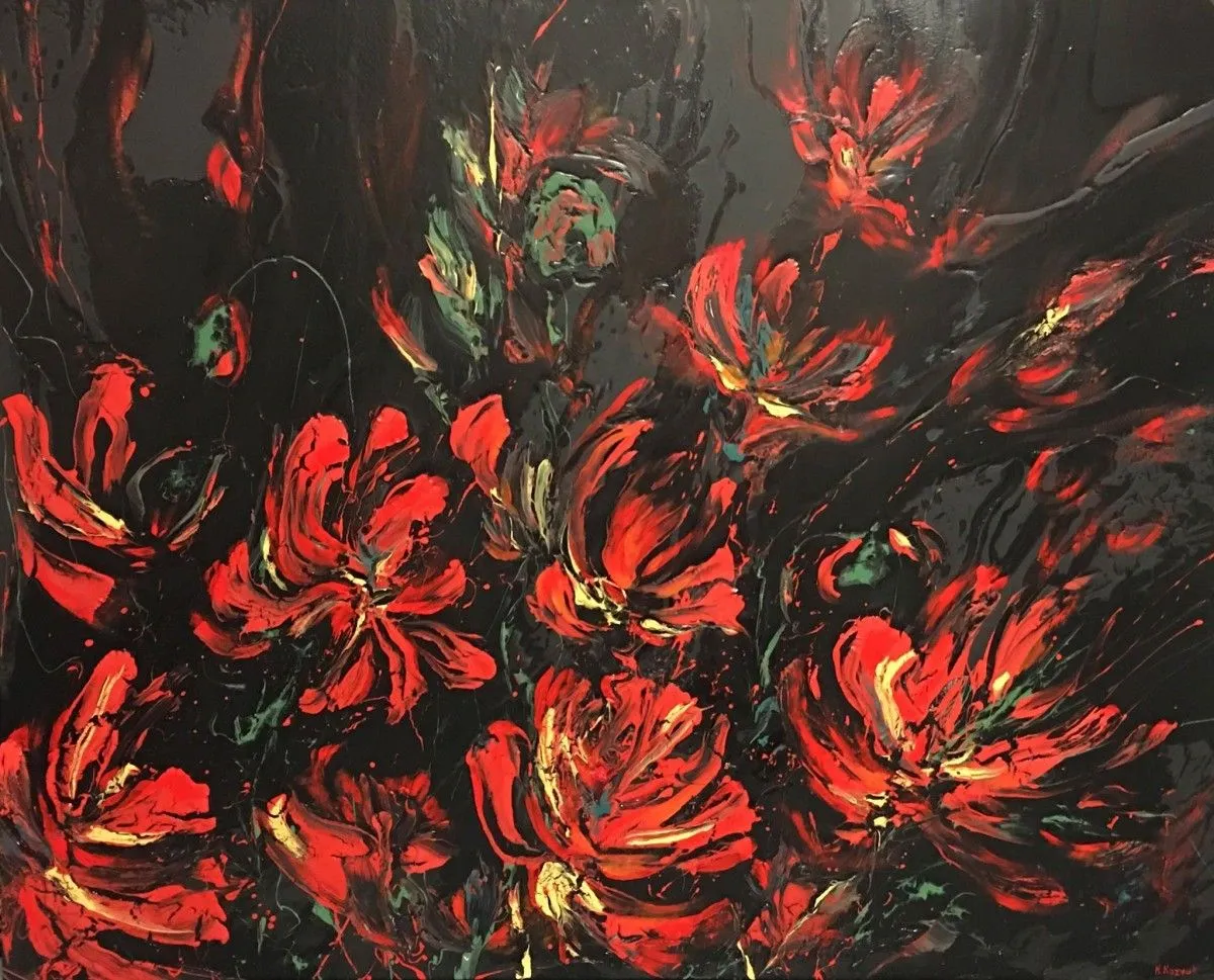 Red Poppies, œuvre de Khrystyna Kozyuk