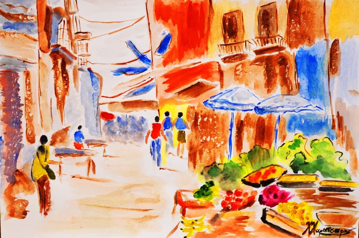 MARKET PLACE, artwork by Chris Haratsaris