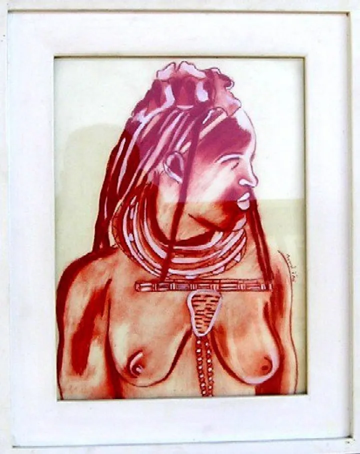FEMME HIMBA, œuvre de muriel nohile