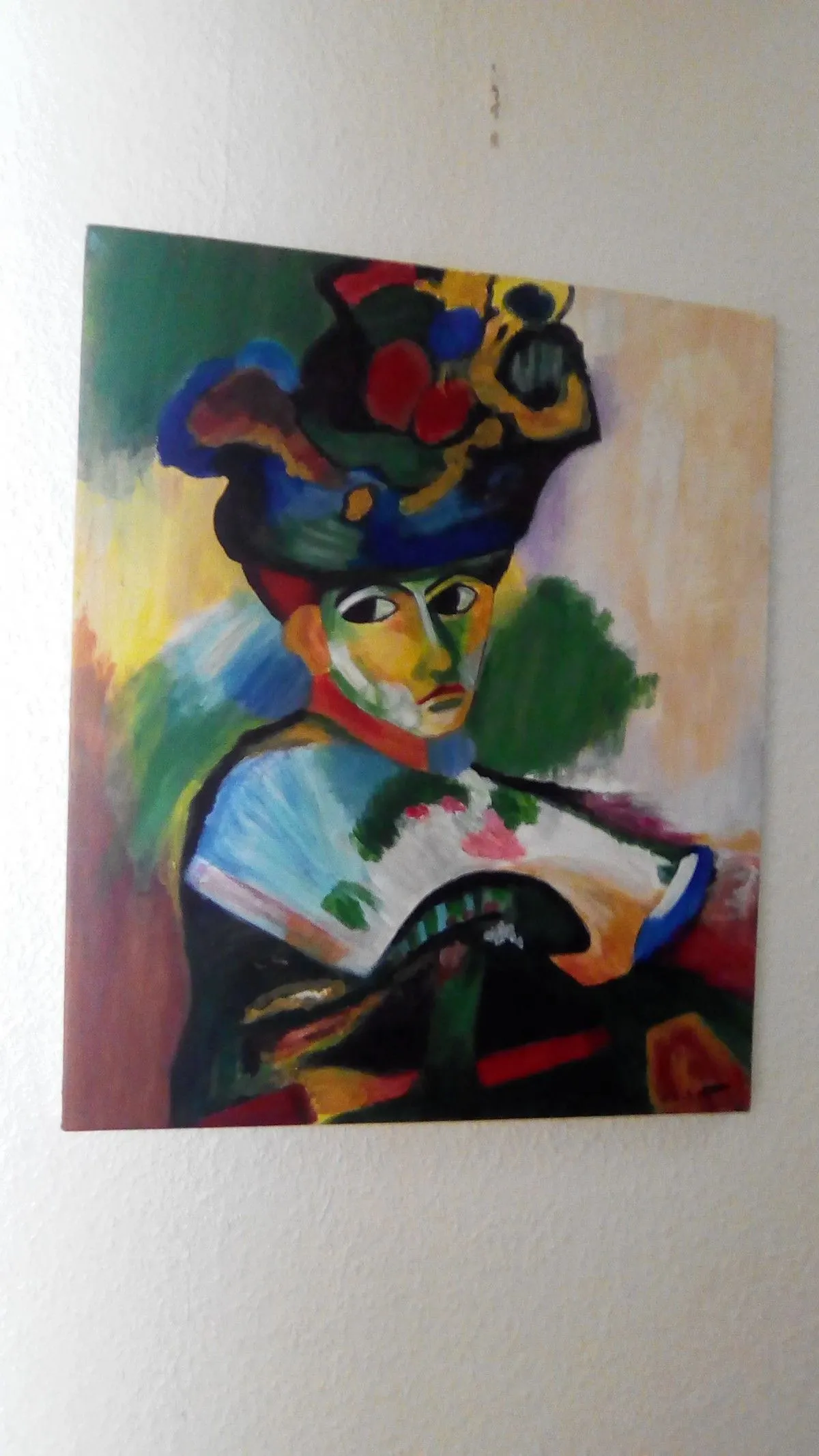 L à femme au chapeau, artwork by Claire Laroche