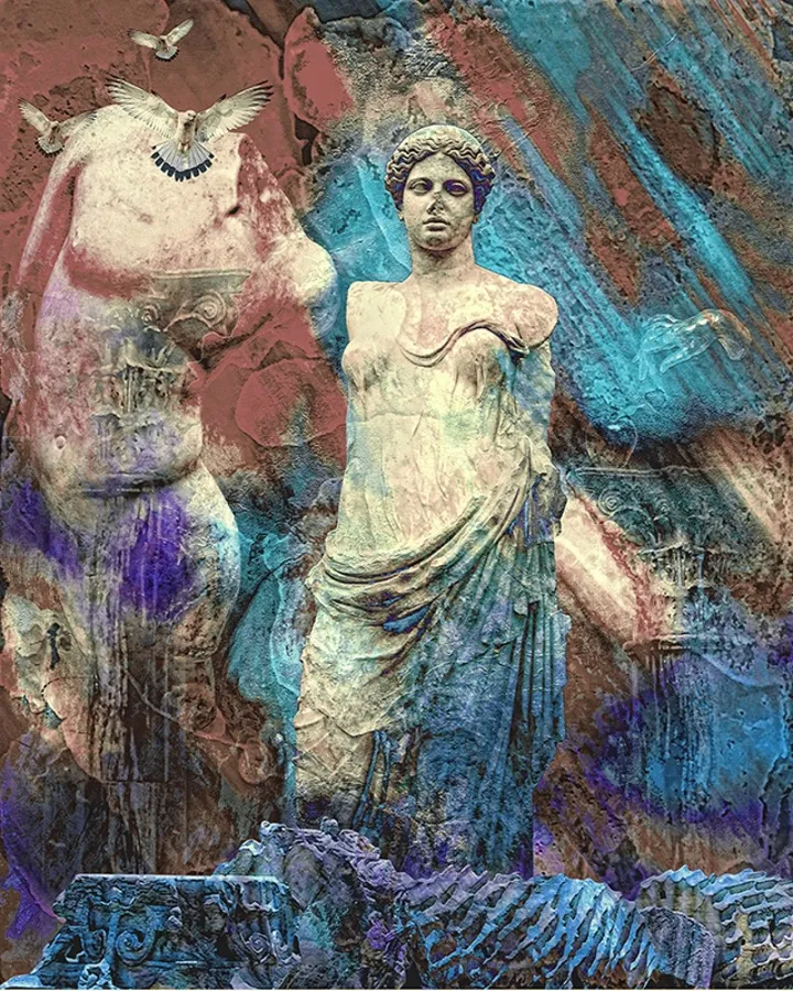 [Sculpture Series - Venus Blues]    2018-10401-3   50 x 62,5 cm, œuvre de Ali Aslan