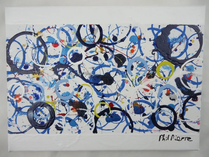 BLUE BUBBLES 049, artwork by Phil Pierre