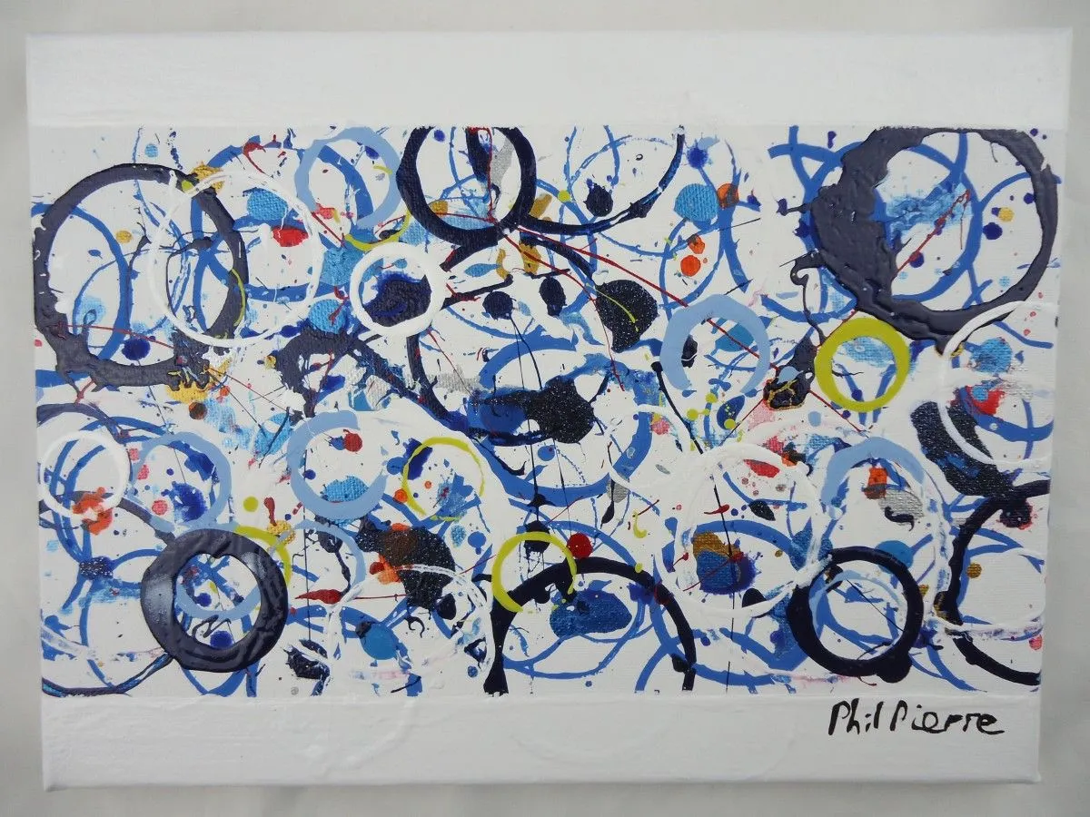 BLUE BUBBLES 049, œuvre de Phil Pierre