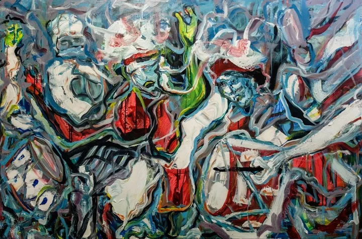 Gnawa., artwork by Charaf El Ghernati