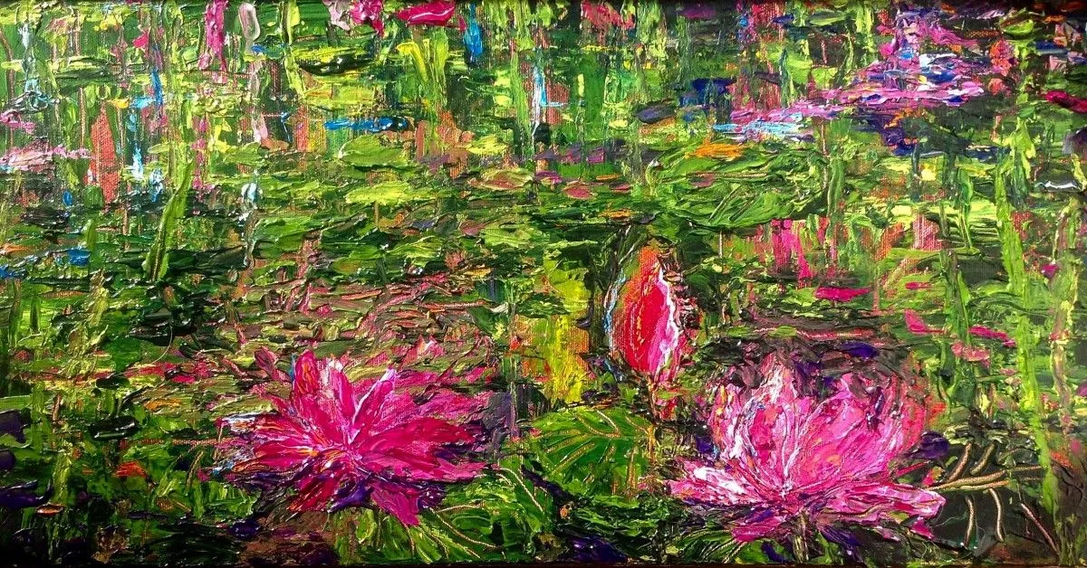 Water Lily Jungle, artwork by Ursula Lampron