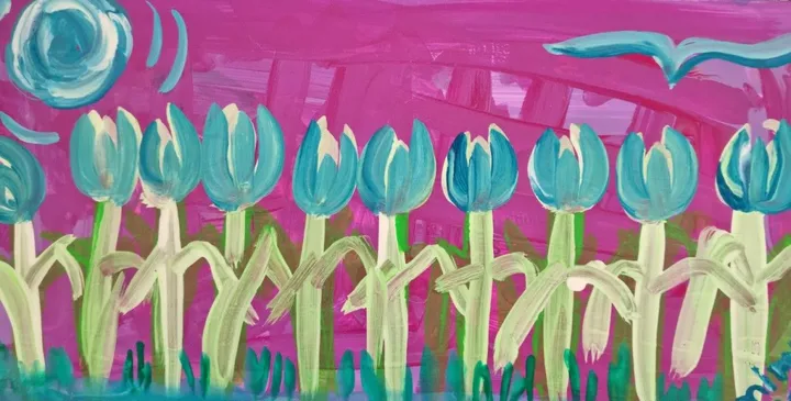 Tulips in the Moonlight, œuvre de mimulux patricia no