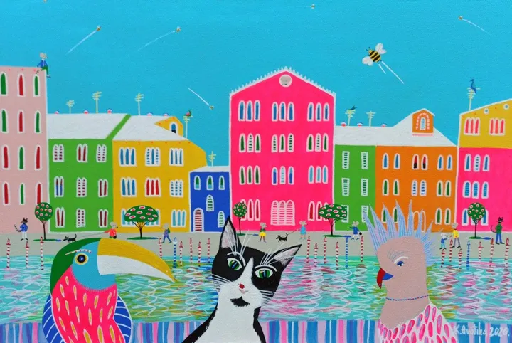 Adventures of Jimbo - "My First Trip Abroad", œuvre de Katrina Avotina