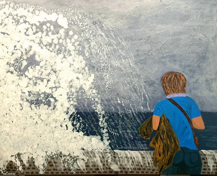 N° 50  Grande marée, artwork by Jean-Michel FRAMERY