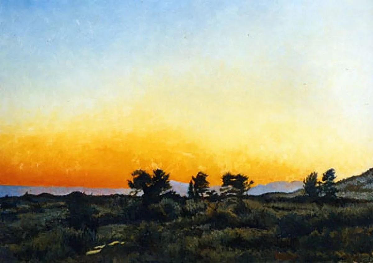 dernier soir en provence, œuvre de dominique bryet
