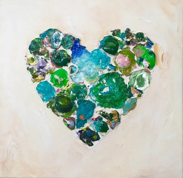 green of hearts, œuvre de Deb Angel