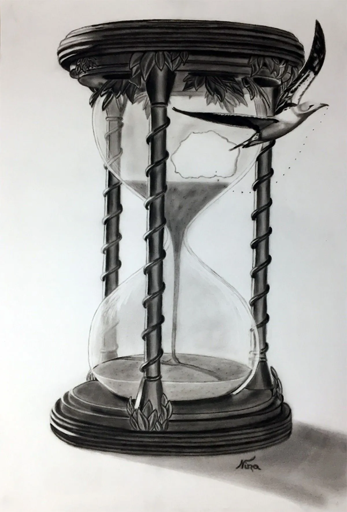 L'attrapeur de temps, artwork by Nina (Nadine Pillet)