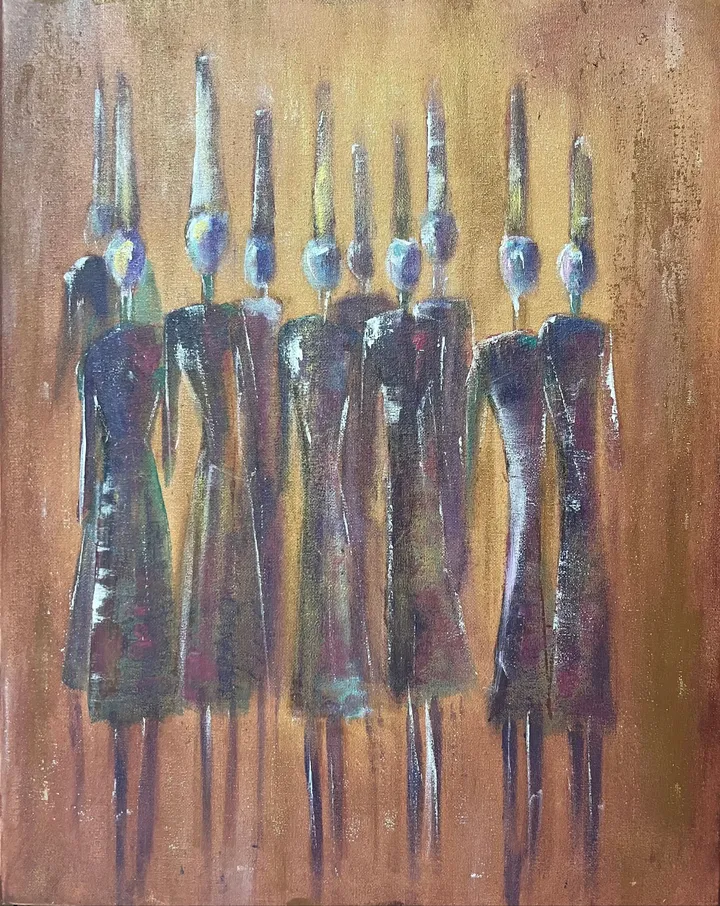 Golden Mist, artwork by Colette Acra