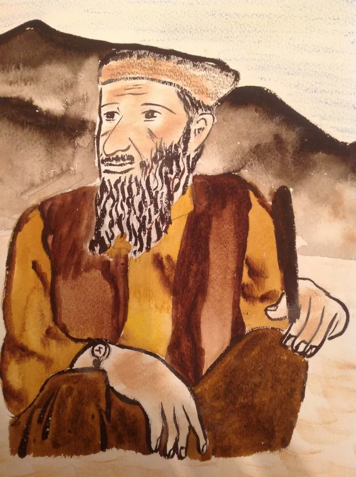 Ben Laden, artwork by Céline Marcoux