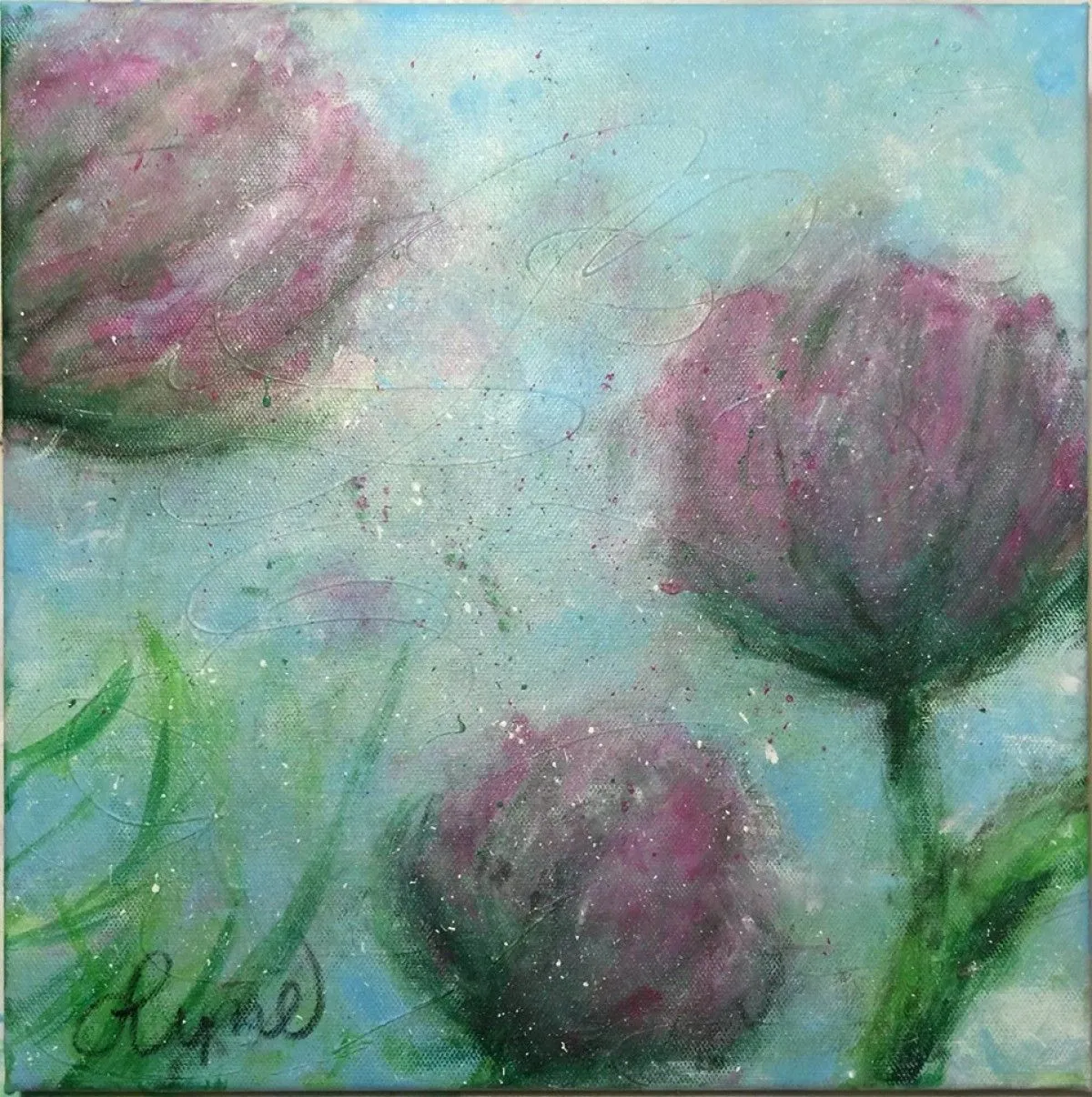 Tulipes, artwork by Lyne Courcy