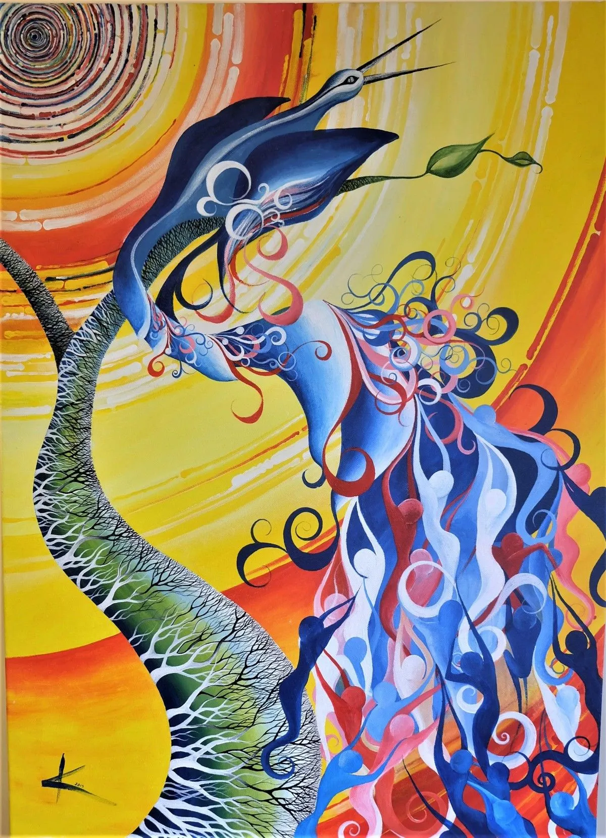 Bird of freedom, artwork by Kristina Saudinyte
