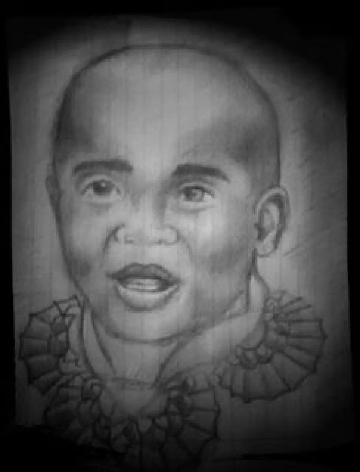 Self Portrait of little Tim, œuvre de Sikalamu Pangi
