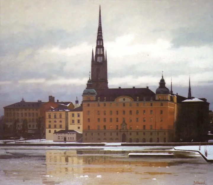 Stockholm Gamlastan, œuvre de Victor Dovbyshev