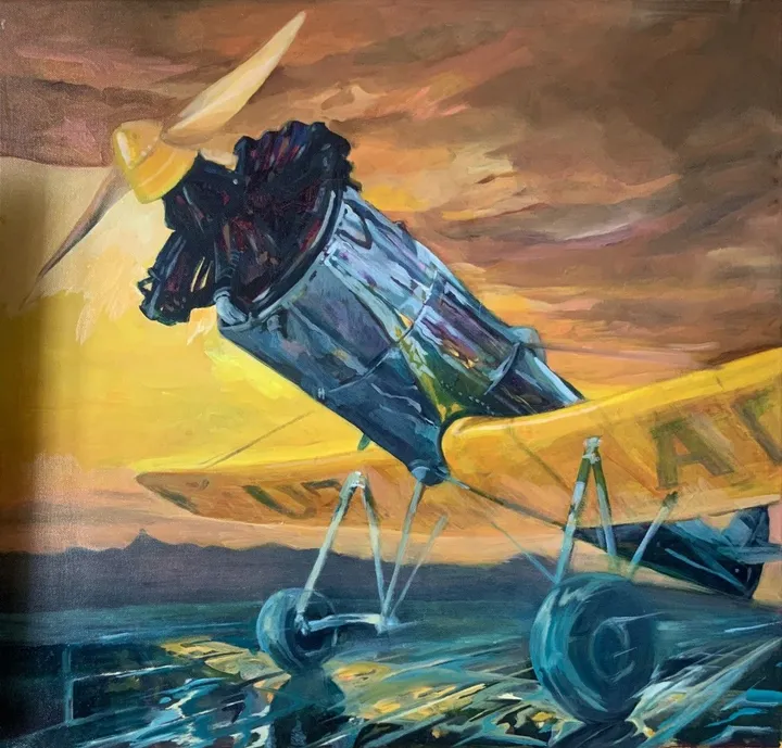 Successful landing, artwork by Dragos Botezat
