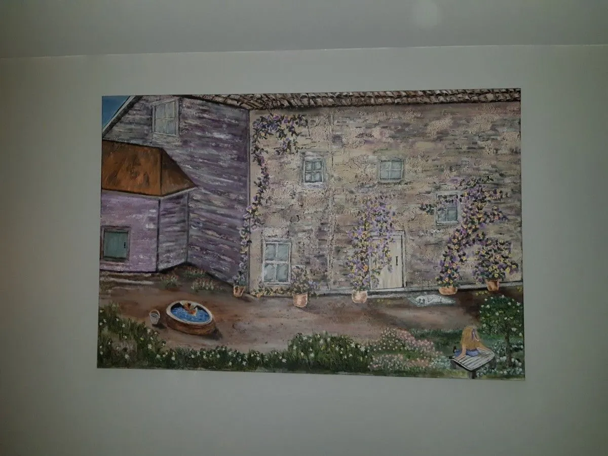 Elodie en Italie, œuvre de Helene Cloutier