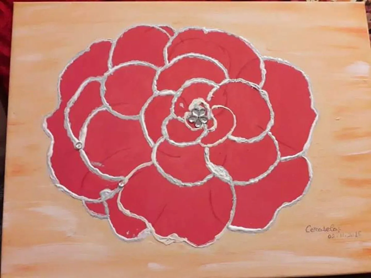 Rose, œuvre de Cerasela Ciobanu