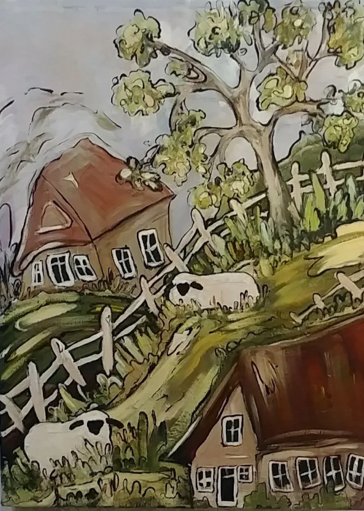 Chante la campagne, artwork by Claudette Roy