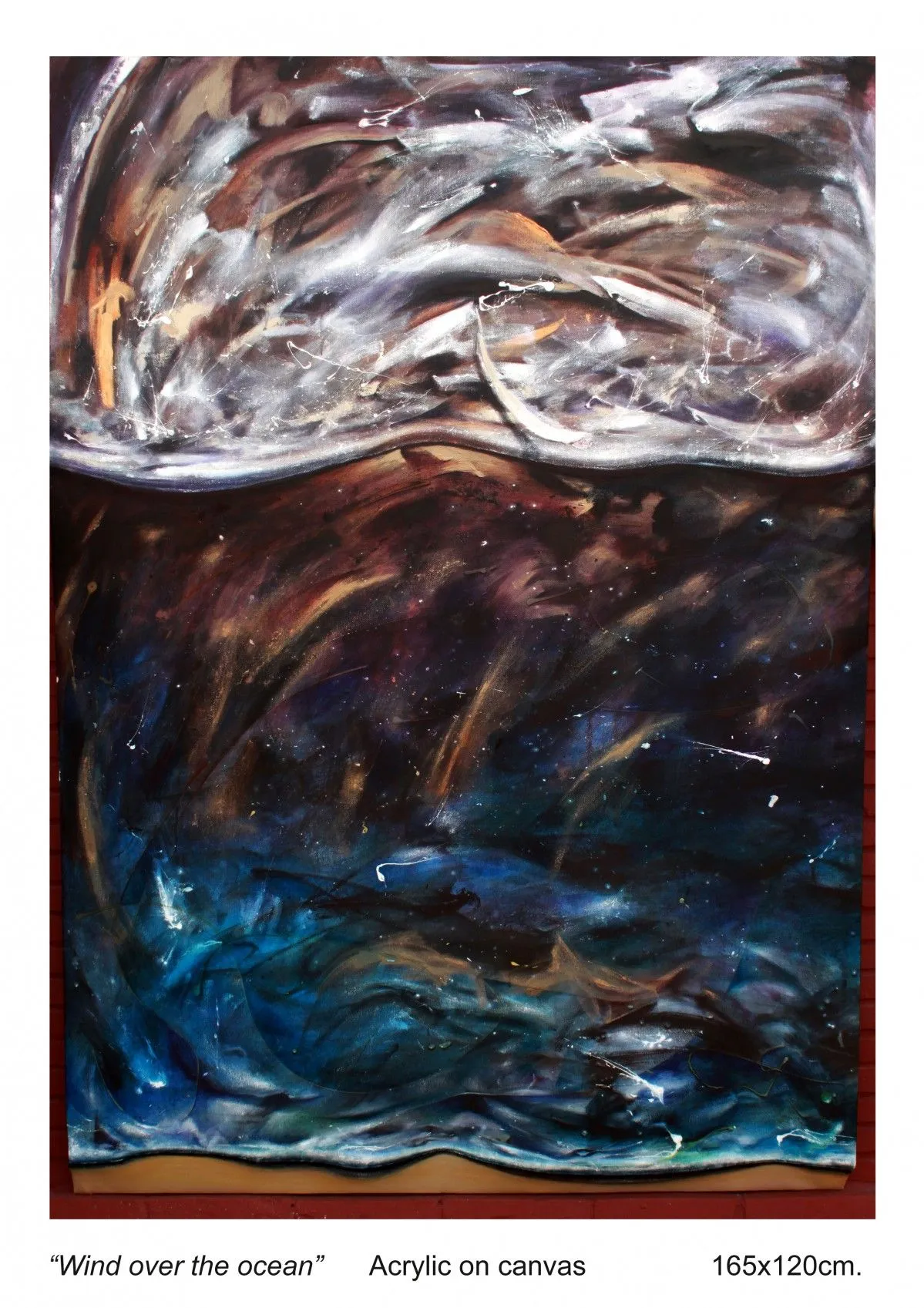 Wind over the ocean, œuvre de Manveer Singh