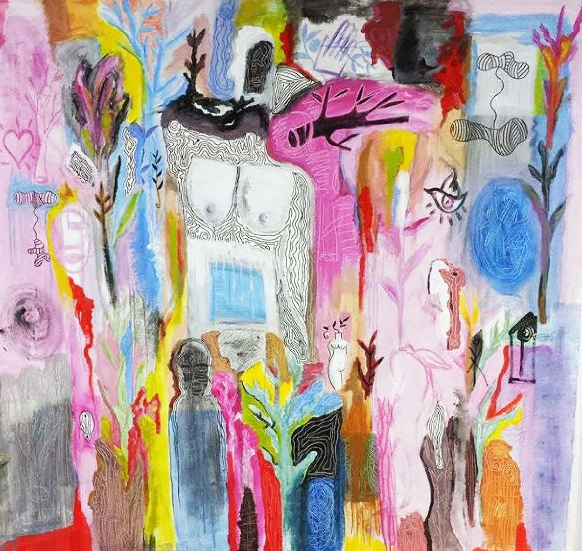 Chaos visuel dans la forêt "Matutina", œuvre de kinkas caetano