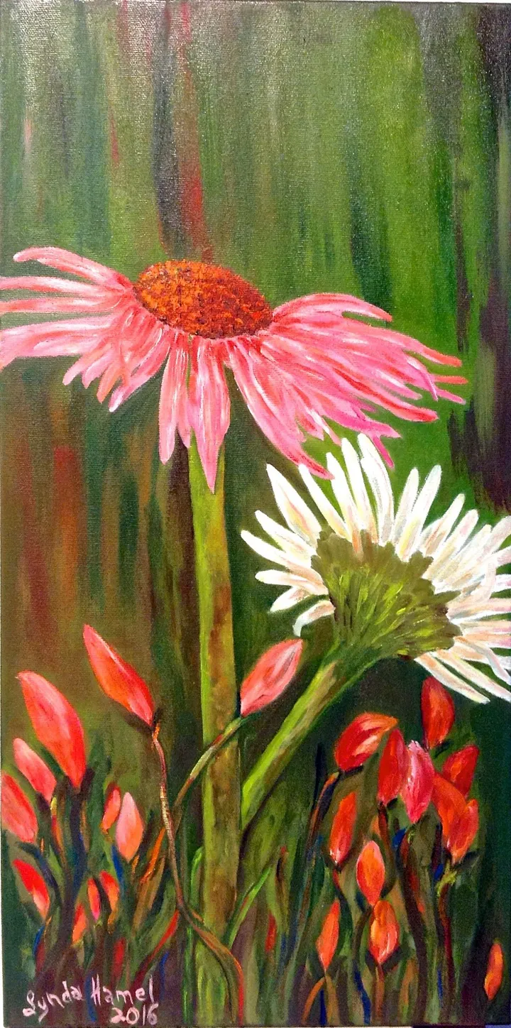 108- La fraîcheur des fleurs, œuvre de Lynda Hamel
