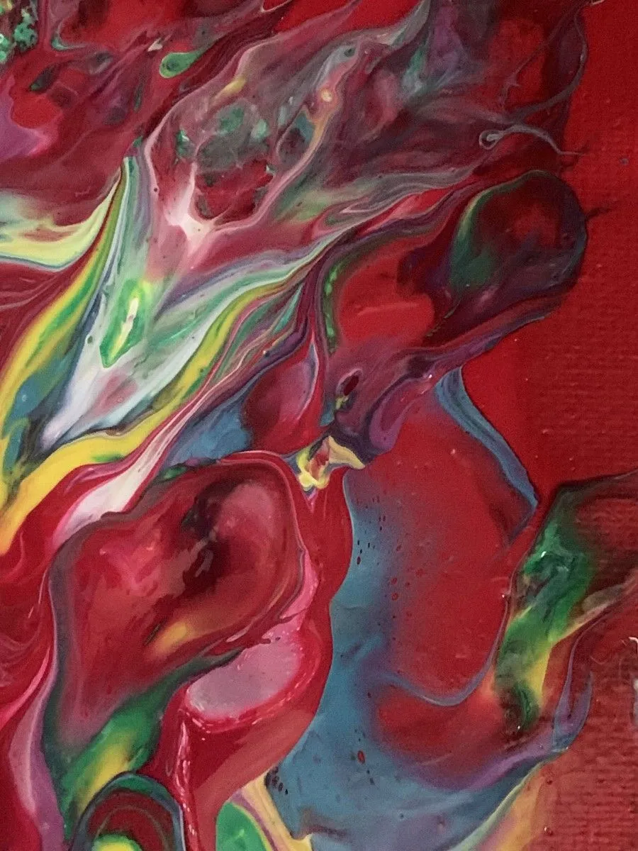 Cœur écarlate, artwork by Anne Cellier