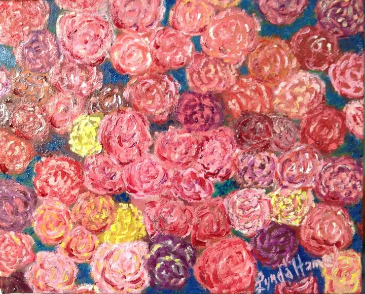 152- L'amour des fleurs, œuvre de Lynda Hamel