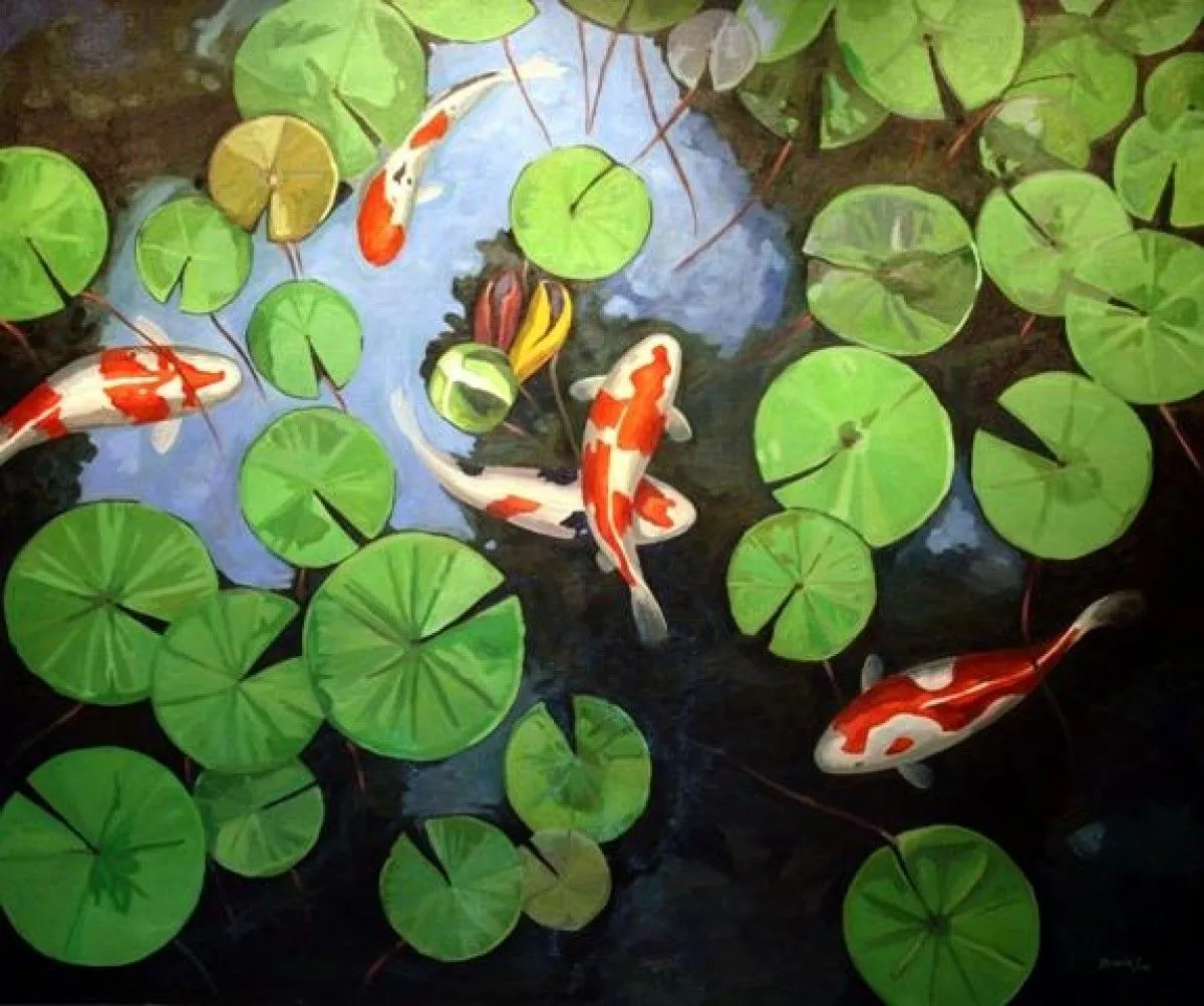 Koi, œuvre de Mario Buscio