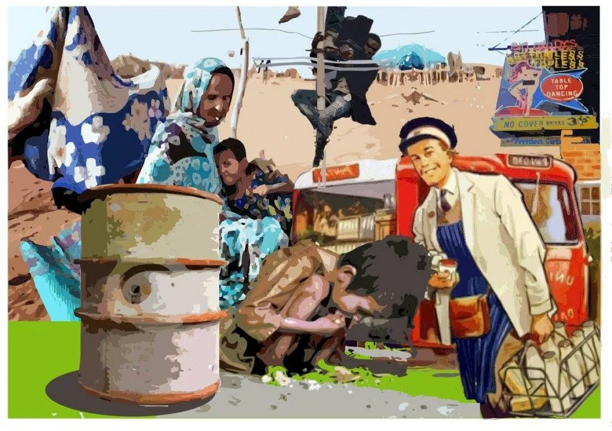 Cruzification, artwork by Jack Moses