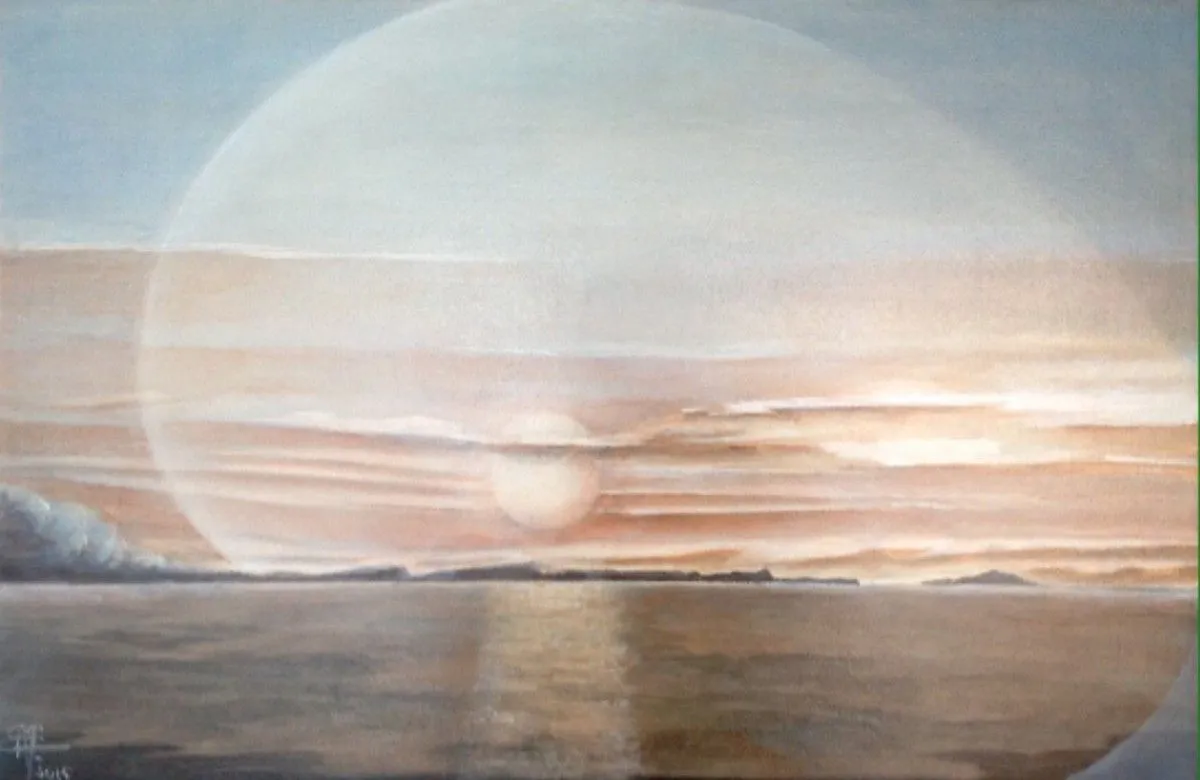 SOLEIL D'AUTOMNE, artwork by Michèle Corraze